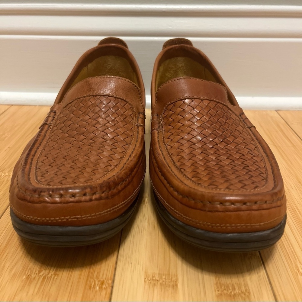 Arnold Palmer Ashton Men's Brown Leather Loafers size 10 M Brazil made - Picture 2 of 10